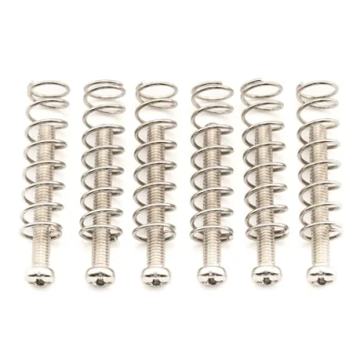 Afbeelding van Musiclily Pro M3x25mm Humbucker Pickup Schroeven en Stalen Veren voor Import Elektrische Gitaar, Nikkel (Set van 6)