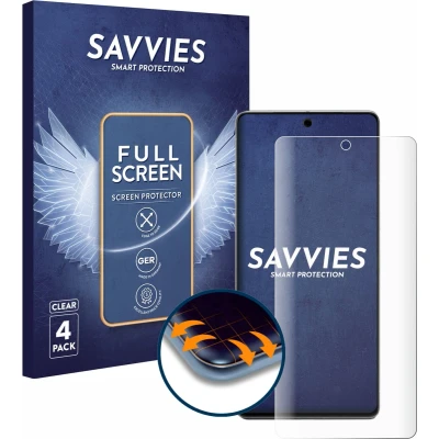 Afbeelding van Savvies Screenprotector voor Google Pixel 7 Pro Folie Beschermfolie transparant volledig dekking (4 Stuks)