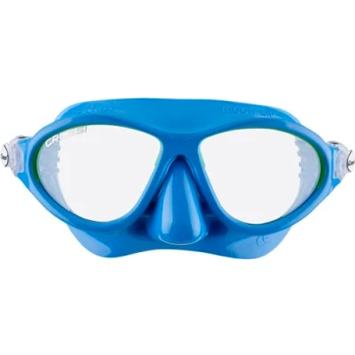 Afbeelding van Cressi Moon Kid Mask Snorkelmasker voor kinderen, blauw/limoen, eenheidsmaat