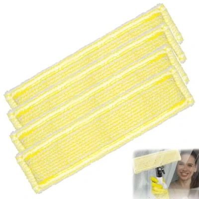 Afbeelding van XINSUO® Microvezel wisserovertrek, raamzuiger, 4 stuks voor Kärcher raamreiniger, reserveonderdelen, microvezel, geschikt WV2 WV5