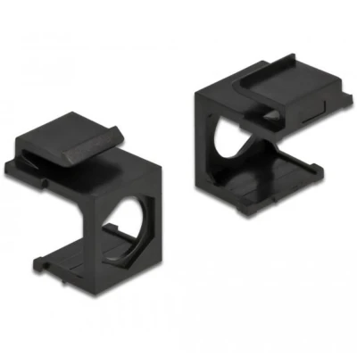 Afbeelding van Delock sluitsteenafdekking zwart met 9,7 mm doorvoer 4 stuks
