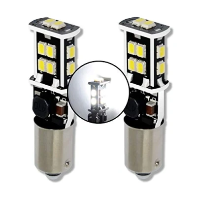 Afbeelding van MCK Auto H21W LED Canbus Lampen Sidelights Omgekeerde voorzijde Achterkant Wit Zeer Helder en Zonder Fouten Compatibel met F30 F31 LCI GA4L3 Transformeer uw rit