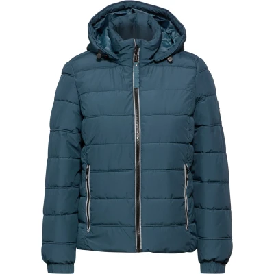 Afbeelding van CECIL Dames B201948 gevoerde jas, Dull Teal blue, XL, Blauw, XL
