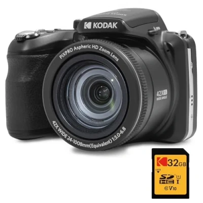 Afbeelding van KODAK Pixpro Astro Zoom AZ425 Appareil Photo Numérique Bridge, Optique 42X, Grand Angle de 24 mm, 20 mégapixels, LCD 3, Vidéo Full HD 1080p, Batterie Li ION Noir