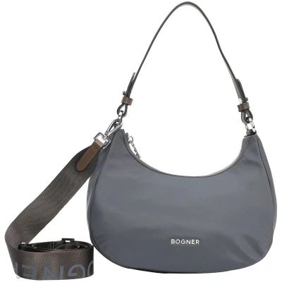 Afbeelding van Bogner Schoudertas Klosters Melene Hobo Bag Darkgrey Donkergrijs