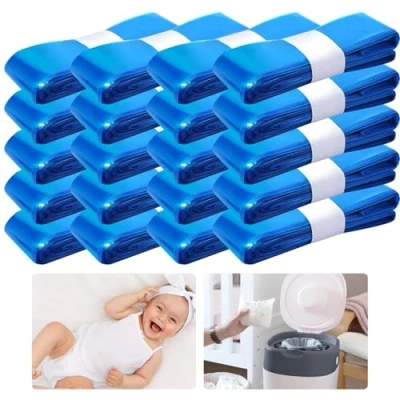 Afbeelding van YSWOVUO 20 stuks luieremmer navulcassettes, navulfolie compatibel met Tommee Tippee, Angelcare, achthoekige luieremmer, LitterLocker