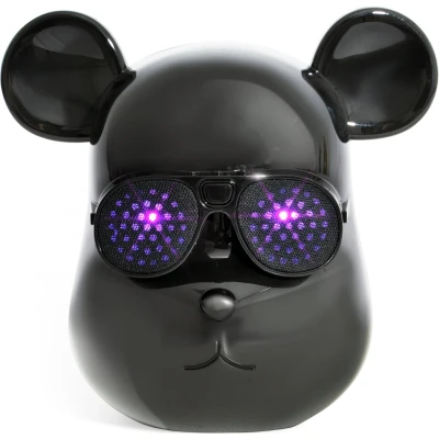 Afbeelding van Ibiza Bear sound, kleine accu bluetooth luidspreker met lichtgevende ogen
