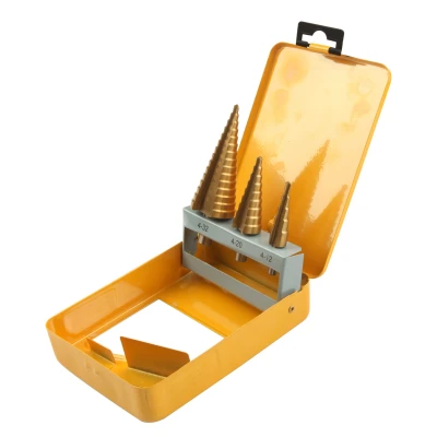 Afbeelding van Tolsen Bitset Borenset 3 delig voor Stappenboor met Titanium Coating 4 12 mm, 20 32 mm