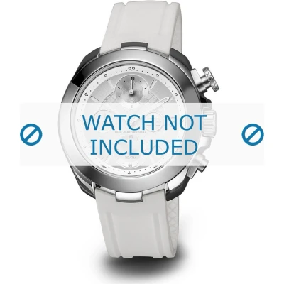Afbeelding van Buddha to horlogeband 39mm / BTB.F.R.CH.05 Rubber Wit 18mm