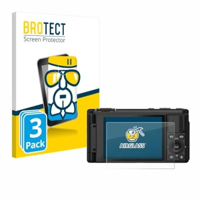 Afbeelding van BROTECT Screenprotector voor Yashica City 100 Folie Beschermfolie Beschermglas transparant (3 Stuks)