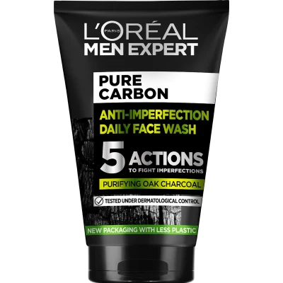Afbeelding van 2x L&#039;Oréal Men Expert Pure Charcoal Gezichtsreiniger 100 ml