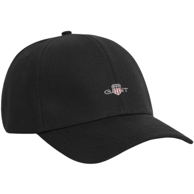 Afbeelding van GANT High Shield Cotton TWILL Cap, zwart, Eén maat