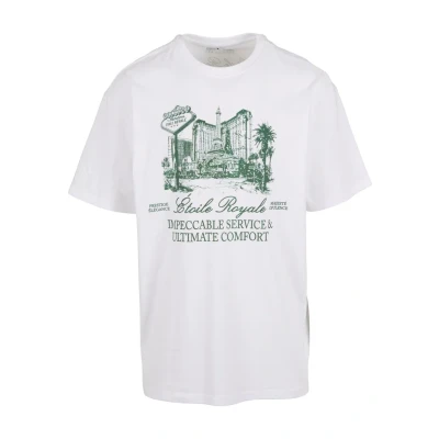 Afbeelding van Upscale T shirt met printopdruk wit