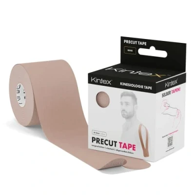 Afbeelding van Kintex kinesiologie tape Pre Cut Beige, voorgesneden, 20 strepen, 25 cm x 5 cm, elastisch, waterdicht