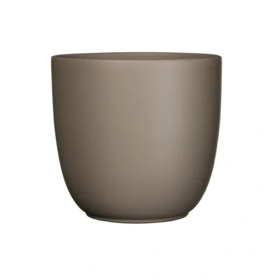 Afbeelding van Bloempot Pot rond es/10.5 tusca 11 x 12 cm taupe mat Mica Decorations