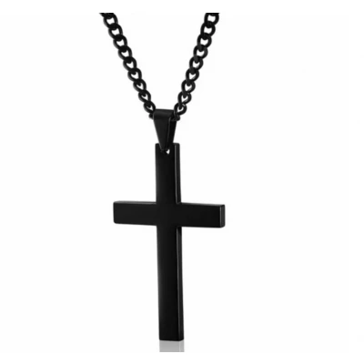 Afbeelding van Ketting zwart kruis Charme Bijoux