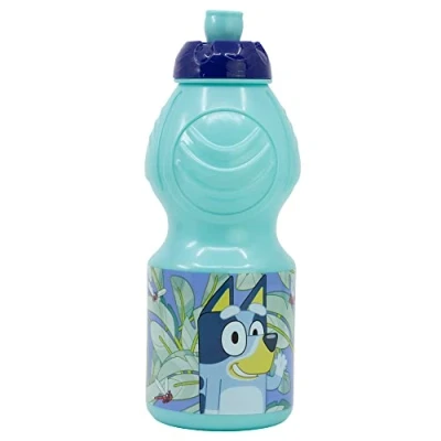 Afbeelding van Bluey 400 ml plastic waterfles met afsluiting