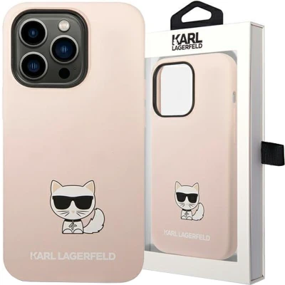 Afbeelding van Karl Lagerfeld Apple iPhone 14 Pro Max Hoesje Siliconen Choupette