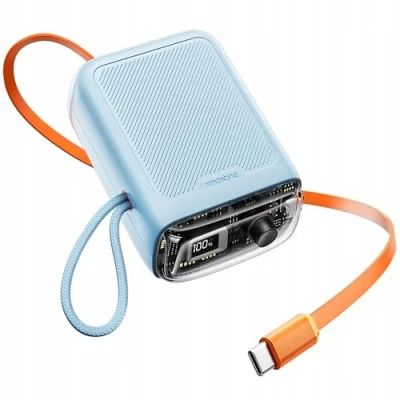 Afbeelding van Innostyle Mini Powerbank 10000Mah 2X Usb C Type 33W Uitbreidbare Kabel