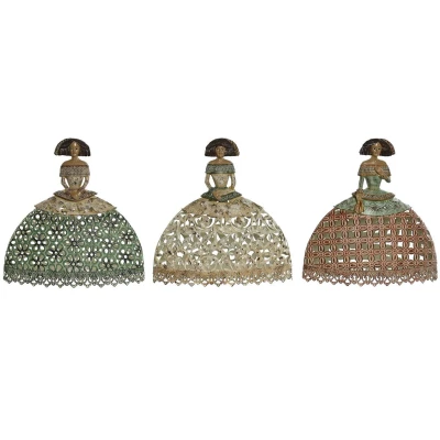 Afbeelding van Decoratieve figuren Home ESPRIT Multicolour Metaal Hars 27 x 10 29,5 cm (3 Stuks)