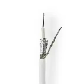 Afbeelding van Coaxkabel RG58CU 25,0 m Giftbox Wit Nedis