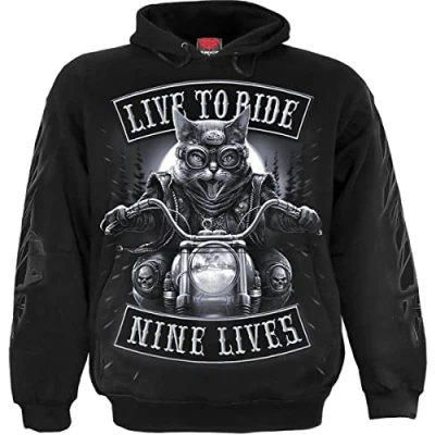 Afbeelding van Spiral Nine Lives Hoody Zwart, M