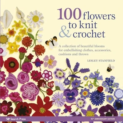 Afbeelding van 100 Flowers to Knit &amp; Crochet (new edition): A Collection of Beautiful Blooms for Embellishing Clothes, Accessories, Cushions and Throws