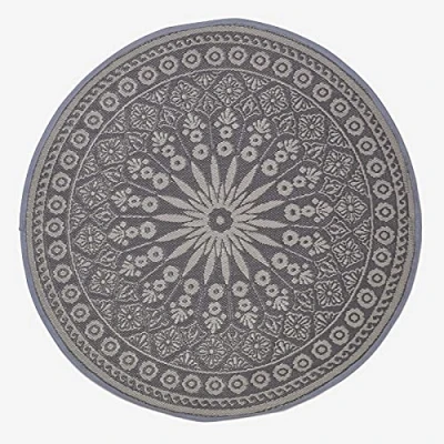 Afbeelding van Homescapes Zwart Mandala Buitenkleed 170 cm