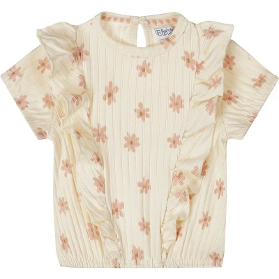 Afbeelding van Dirkje T shirt ecru rib gebreid