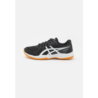 Afbeelding van Asics Upcourt 6 Handbalschoenen, Heren, Maat: 42, Black/white Imitatieleer/ textiel