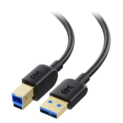 Afbeelding van Cable Matters USB 3.0 kabel 3 m (USB kabel, A naar B kabel) in zwart meter