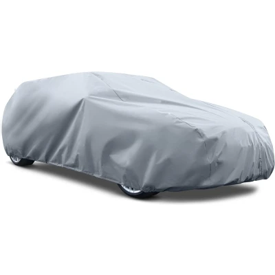 Afbeelding van CarPassion Perfect Autohoes SUV/Bus Beschermhoes Waterdicht &amp; Vorstbestendig Maat L Grijs 465 x 137 cm