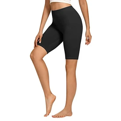 Afbeelding van Libella Fietsbroek voor dames, korte leggings, katoen, hoge taille, shorts, ondoorzichtig, zomer, sportshorts, kleurrijk, 4165, 1 stuks zwart, S