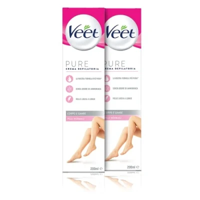 Afbeelding van Veet Silk &amp; Fresh Technology Ontharingscrème voor normale huid, 2 x 200 ml
