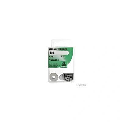 Afbeelding van Carrosserieringen rvs m6 8 stuks