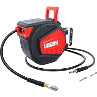 Afbeelding van BGS Diy 71048 Persluchtslang met oproller automatisch 12 m + 2