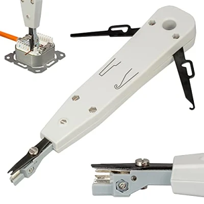 Afbeelding van LSA Gereedschap Opleggereedschap zonder Riemholster Netwerk LAN DSL ISDN Aanleggereedschap voor Netwerkdozen Installatiekabel Patchpaneel strips CAT5 CAT6 CAT7 Draadsnijder Punch Down Tool