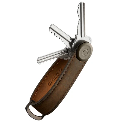 Afbeelding van Orbitkey Crazy Horse Leather Key Organiser oak brown