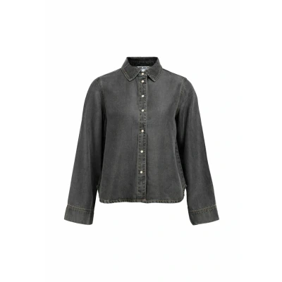Afbeelding van OBJECT Blouse &#039;OBJFrame&#039; grijs