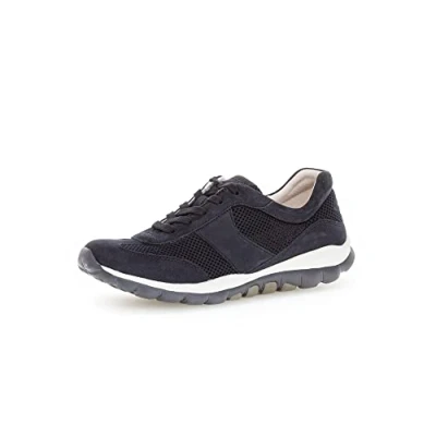 Afbeelding van Gabor Comfort Rolling SOFT Sneakers laag, Dames, Maat: 38.5, Nightblue Nubukleer/ textiel