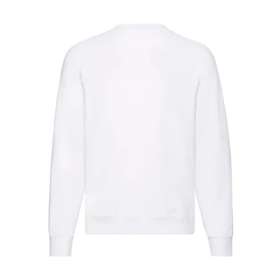 Afbeelding van Fruit of the Loom Sweatshirt voor heren Raglan sweatshirt, Wit, XL