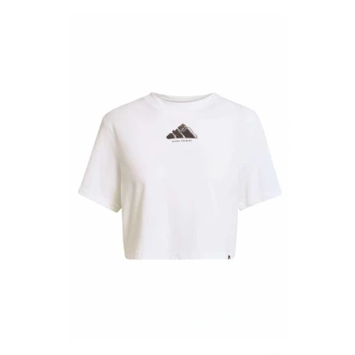 Afbeelding van adidas Performance Climacool Vintage Training Graphic Tshirt print, Dames, Maat: XXS, White