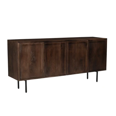 Afbeelding van Livingfurn Elan dressoir 180 cm mangohout bruin Hout