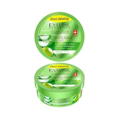 Afbeelding van Eveline Cosmetics Soft Bioolive Aloe Vera Face &amp; Body Cream 175ml.