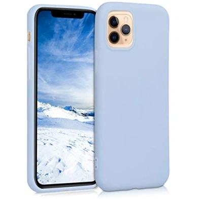 Afbeelding van kwmobile telefoonhoesje geschikt voor Apple iPhone 11 Pro Hoesje smartphone Back cover in mat lichtblauw