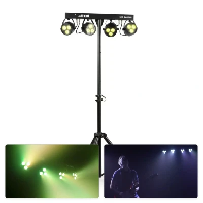 Afbeelding van MAX PartyBar4 met RGBW LEDs 3x 3W incl. statief en remote