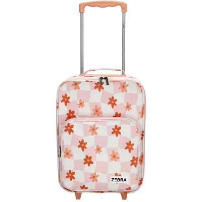 Afbeelding van Zebra Trends Adventure flower old pink Zachte koffer