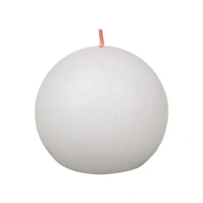 Afbeelding van Stompkaars Cloudy White dia 76mm rustiek Bolsius