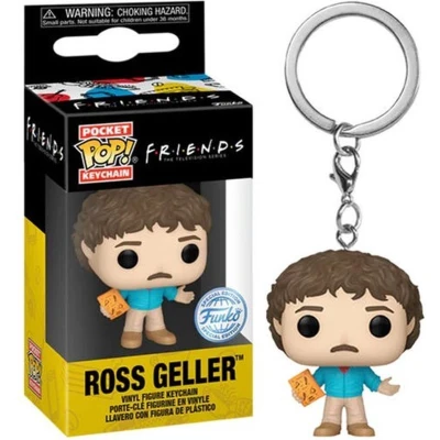 Afbeelding van Funko Pocket Pop! Sleutelhanger: Friends 80&#039;s Ross