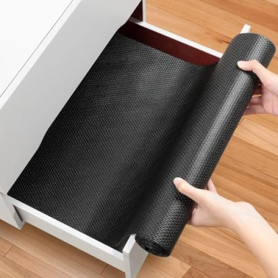 Afbeelding van AiQInu Lademat, antislip, niet klevend, EVA kunststof, waterdicht, shearable matten voor keuken, kasten, laden, tafel, koelkast, planken (30 x 400 cm)